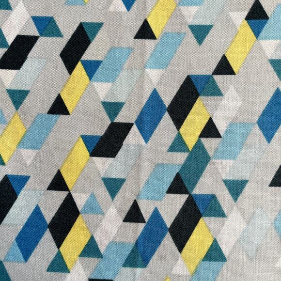 Lizzy House Constellations Blue Yellow 16" x 35" Quilting Fabric Washed - Picture 2 of 3